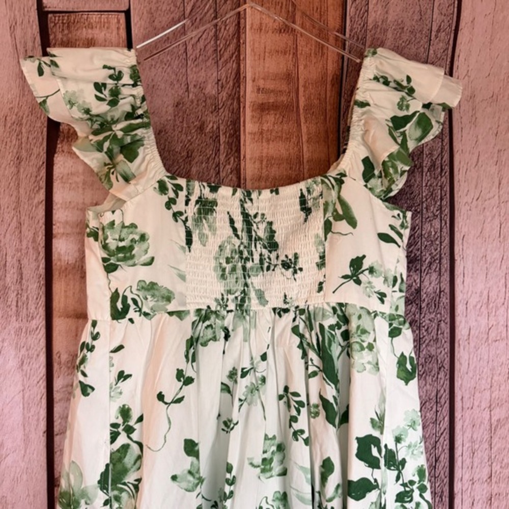 Abercrombie & Fitch Dress Floral Smocked Tiered Cottagecore Summer Medium NWT - Picture 5 of 8